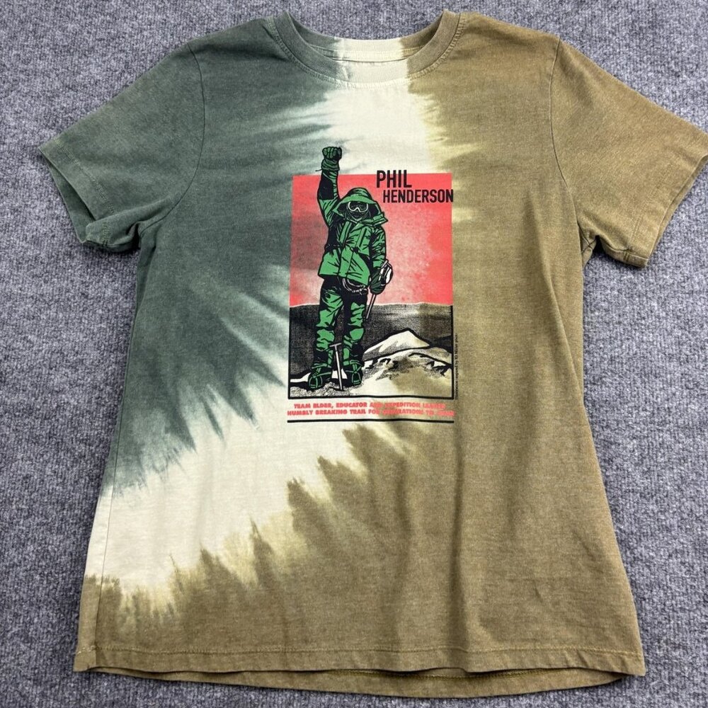 The North Face‎ Shirt Womens Large Green Tie Dye Phil Henderson Tee